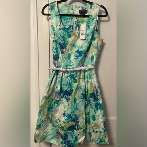 Tags on- Dana Buchman dress with belt size 12‎ multicolor sleeveless
